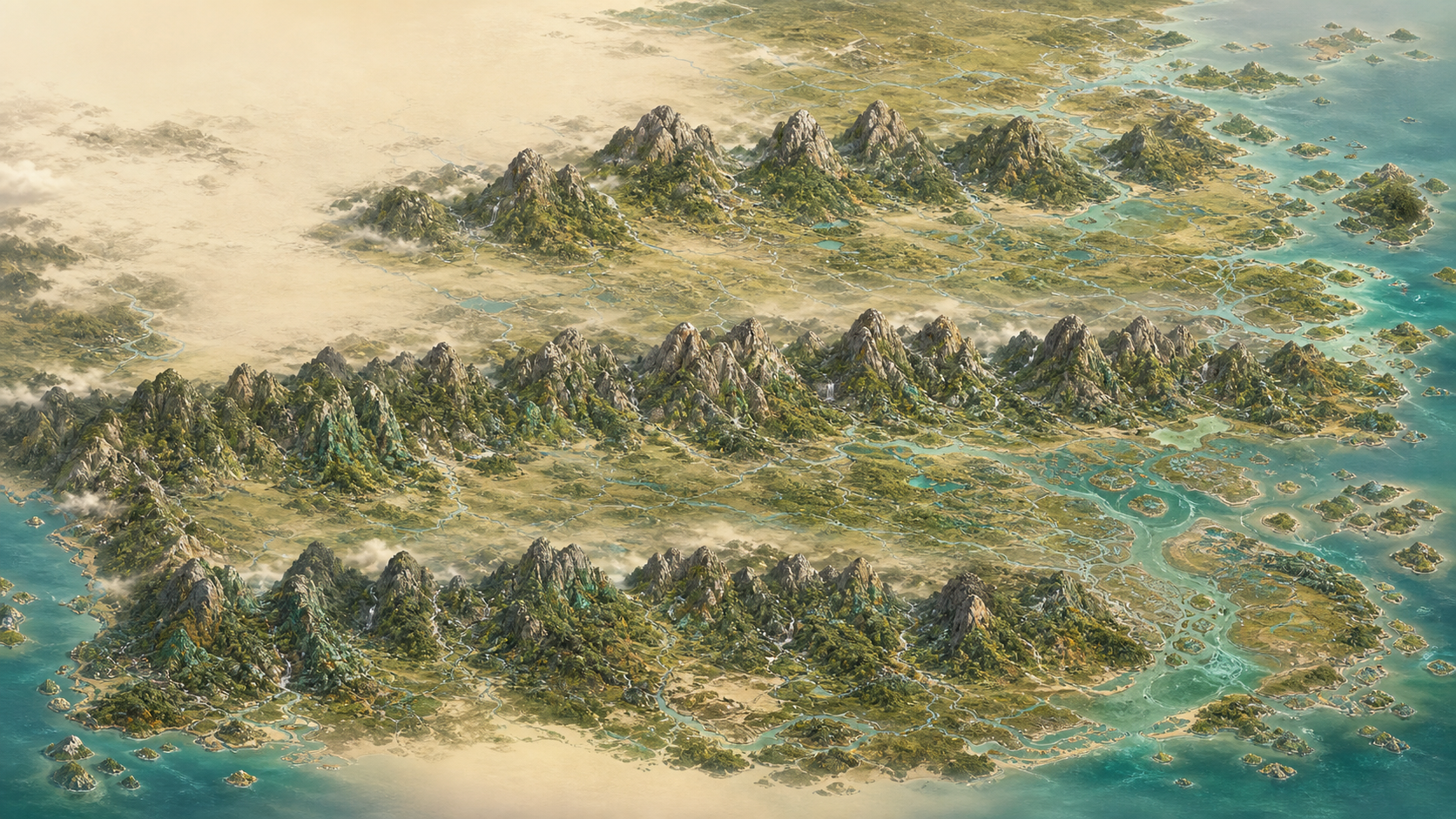 Collector terrain reconstruction of the Southern Mountains